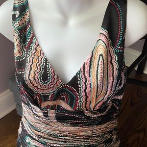 Like New Adrianna Papell Boutique Silk Ruched Top 12